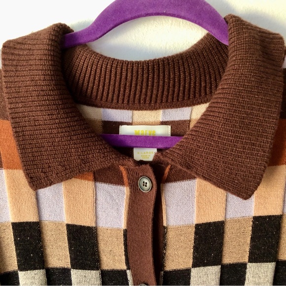 Anthropologie Multicolor Plaid Cardigan - Picture 3 of 12